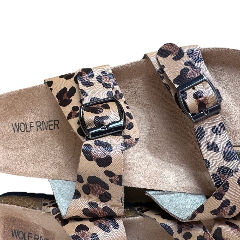 Wolf River Women’s Slides Sandals-Size 7 Animal Print-Comfortable slip on - Picture 6 of 6